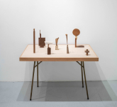 various pieces on a table